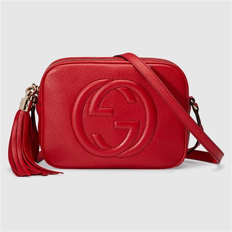 gucci disco soho bag red|soho disco bag gucci sale.